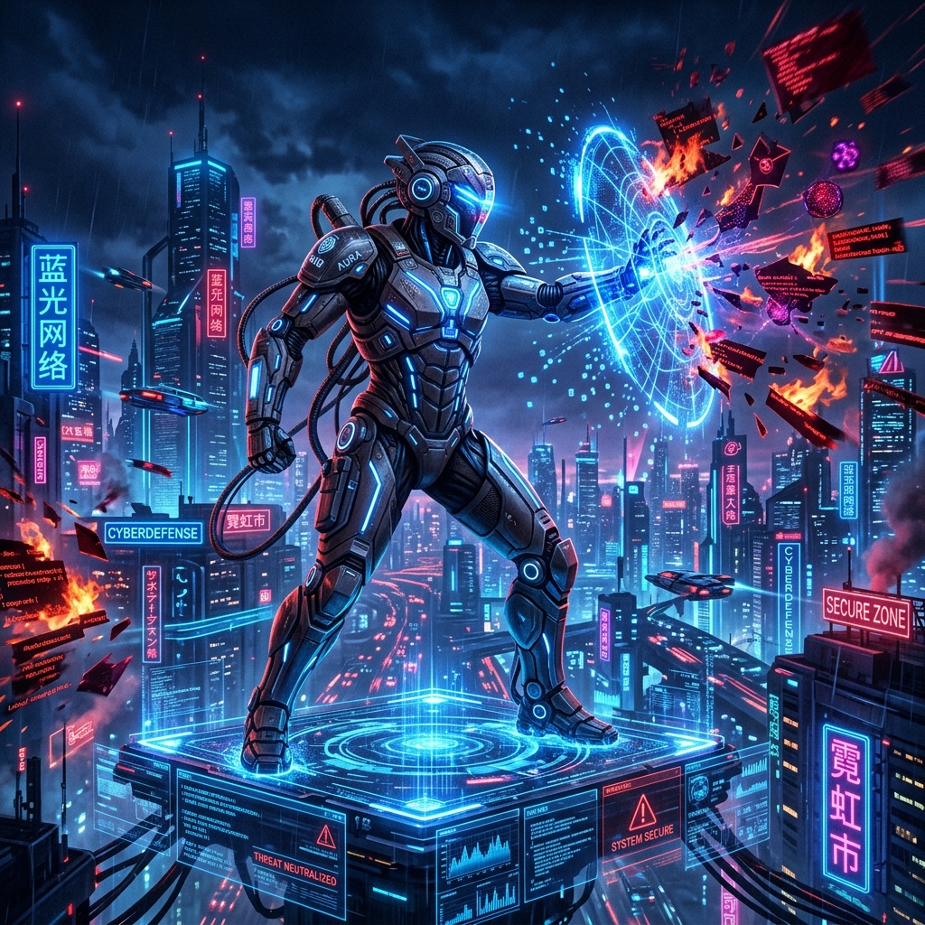 AI scanning network for threats