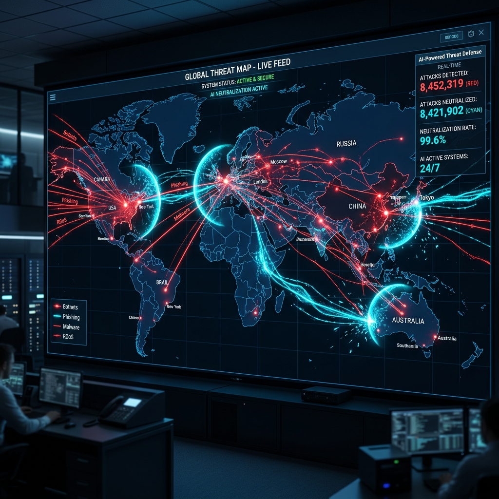 Global threat map
