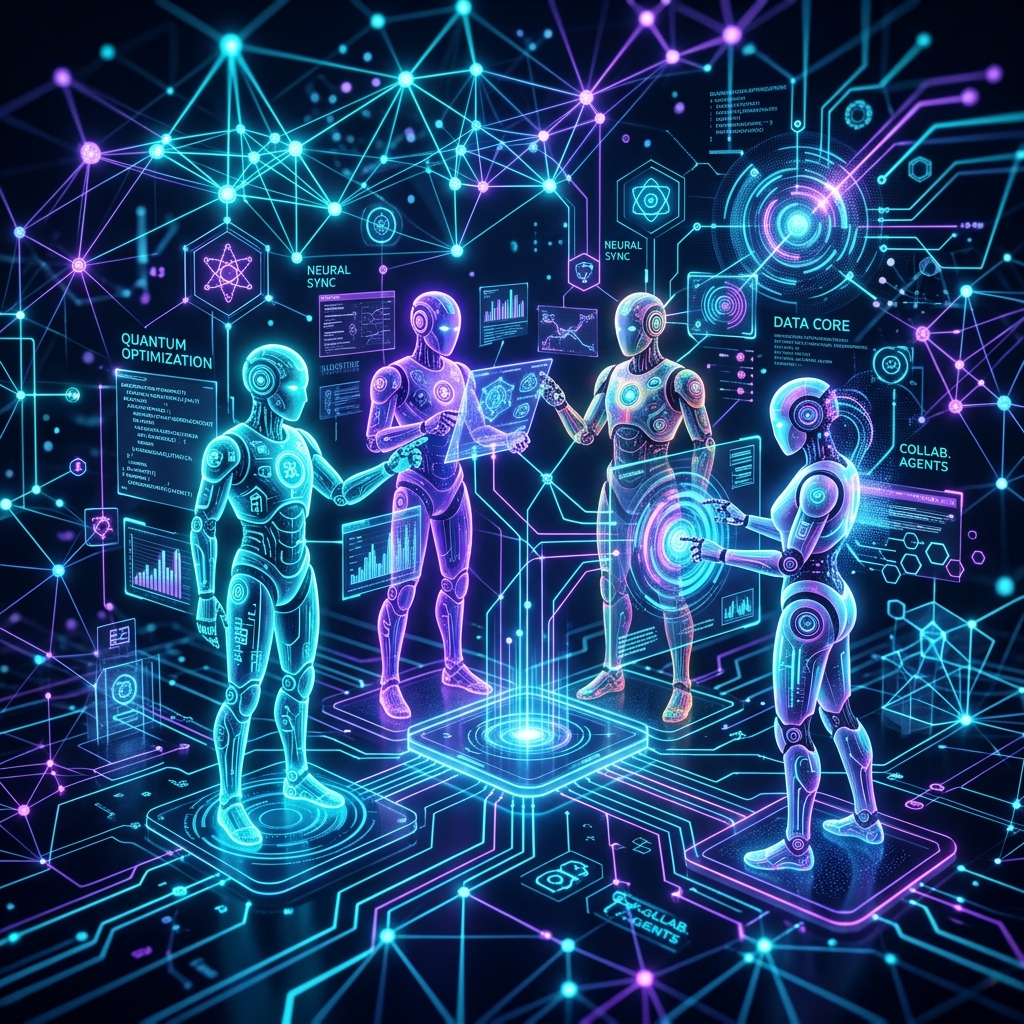 AI agents network visualization